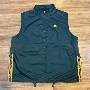 Starter Vest Gray Windbreaker Zip-Up | Men Size XL